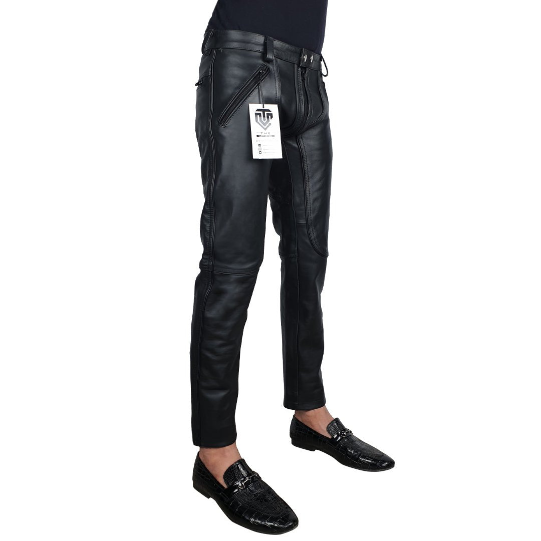 Black Gay Leather Pants for Stylish & Comfortable Fit