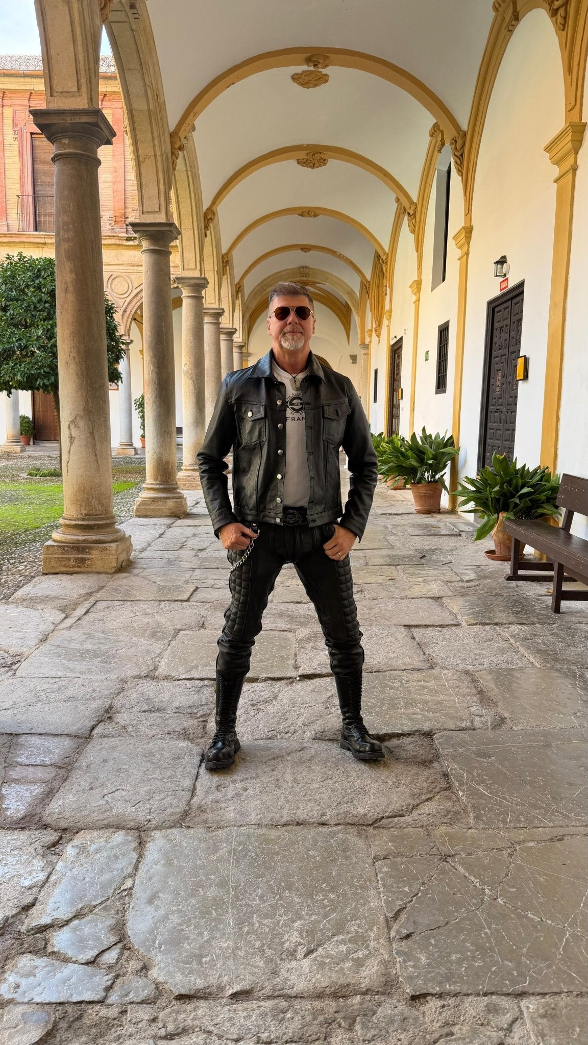 Black Leather Denim Jacket Slim Fit Stylish Casual Wear