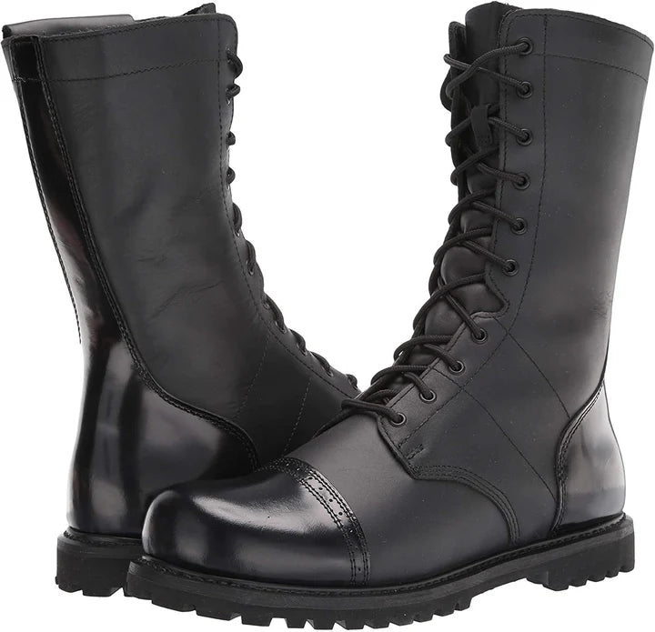 Black Leather Military Boots UK USA And all over the Europe 