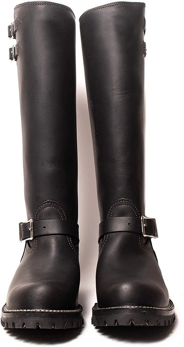 mens black leather boots 