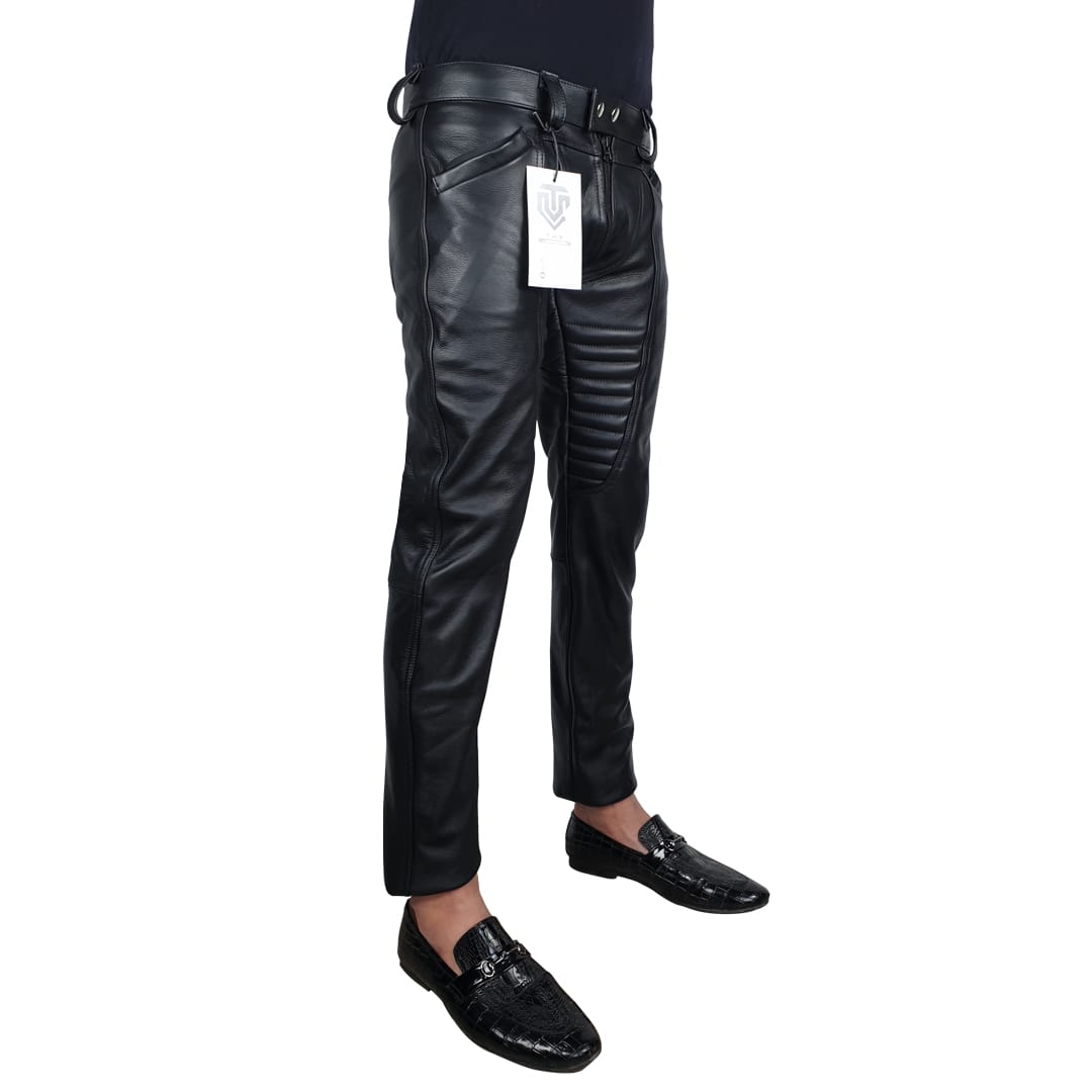Gay Leather Padded Pants