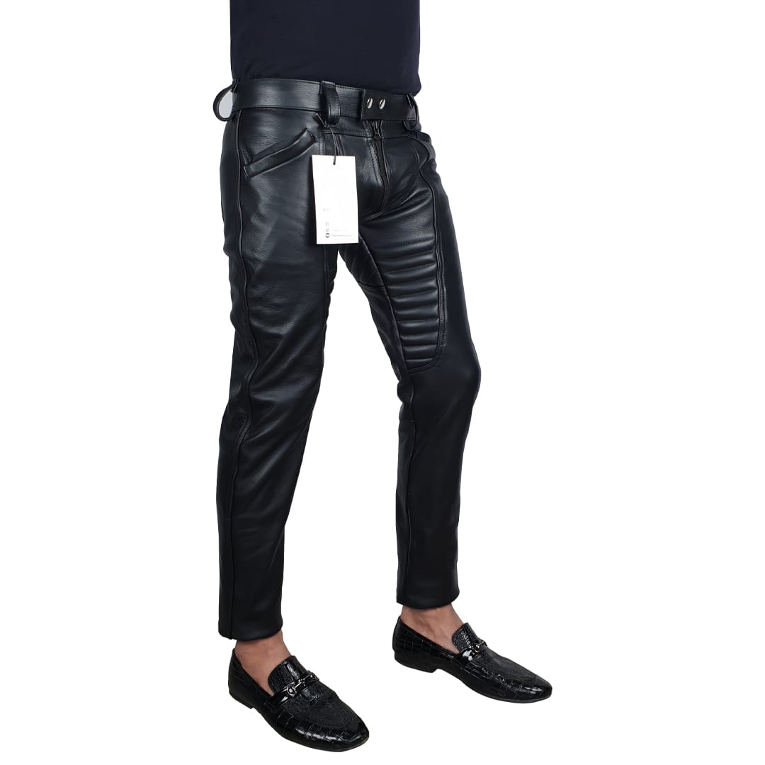 Gay Leather Padded Pants