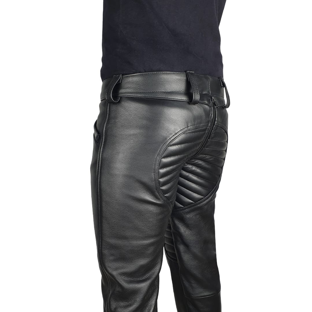 Gay Leather Padded Pants