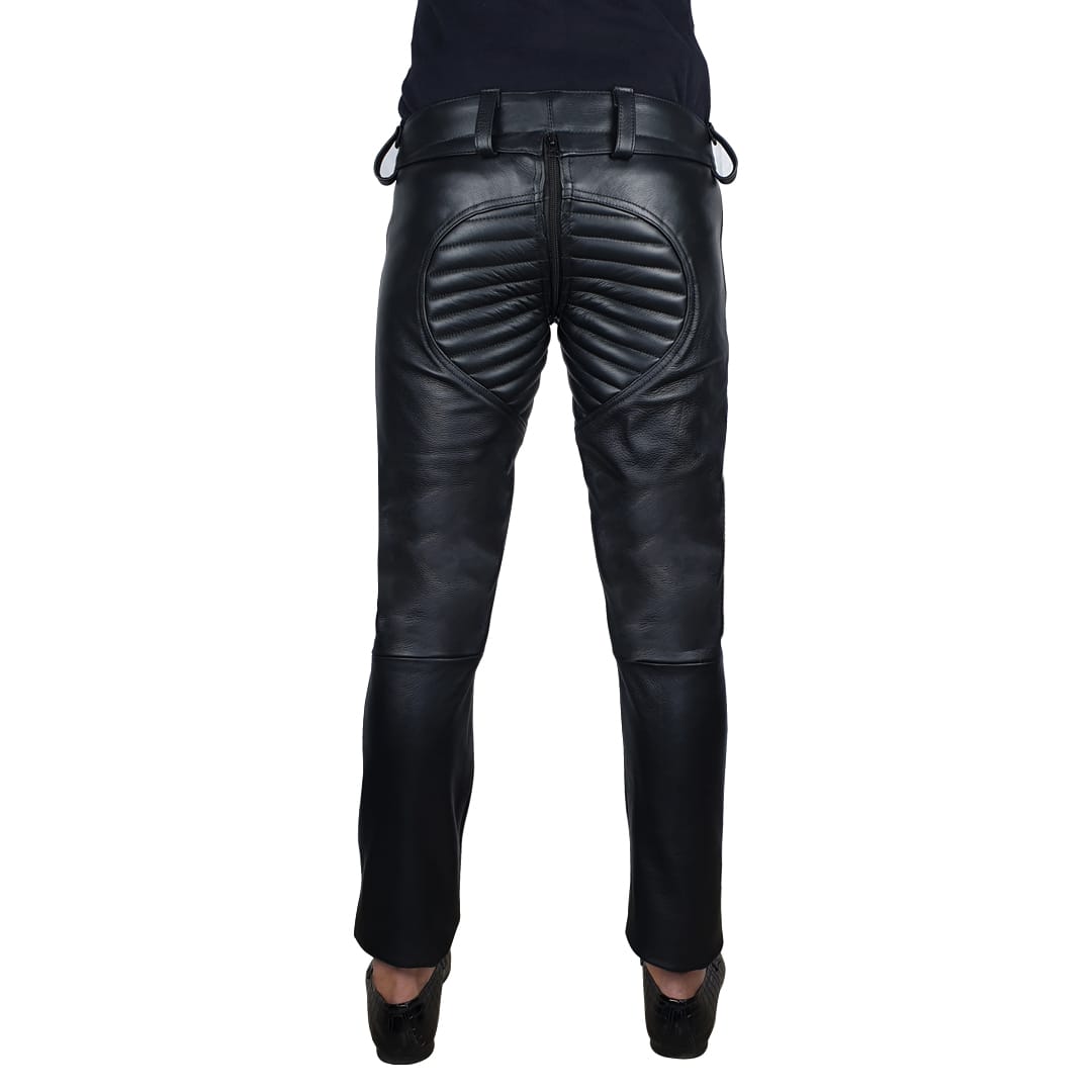 Gay Leather Padded Pants