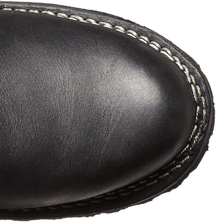 Leather Mid - Calf Boss Boots Rugged Style With Buckle