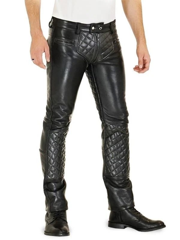 Leather Quilted Pants – Stylish & Durable Biker Gear