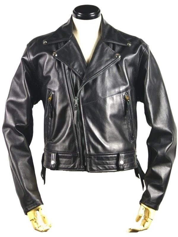 Classic Leather Biker Jacket UK USA and all over Europe 