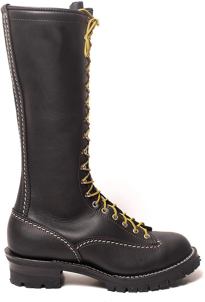 Men’s Black Leather Work Boots