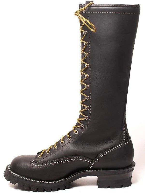 Men’s Black Leather Work Boots
