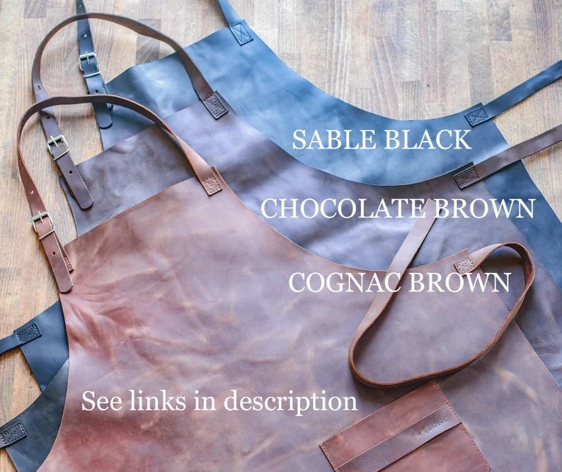 Personalized Leather Chef Apron for Men