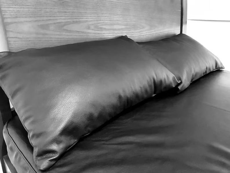 Premium 100% Real Soft Leather Bed Sheet Set for All Sizes - The Leather Men
